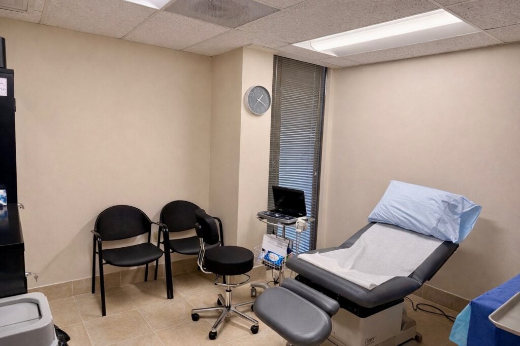 Saphena Vein Clinic patient visit area
