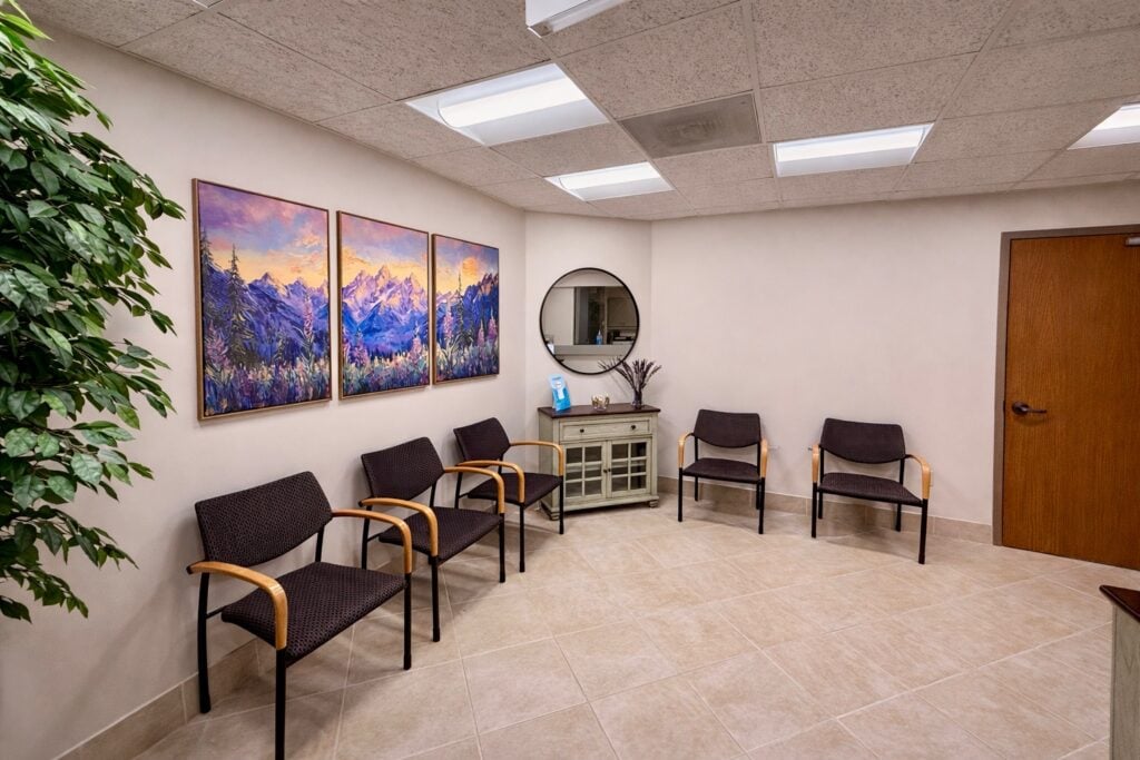 Treatment room at Saphena Vein Clinic prepared for minimally invasive vein care